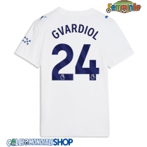 Maglie da calcio Manchester City Josko Gvardiol #24 Terza Maglia Femminile 2026-27 Manica Corta